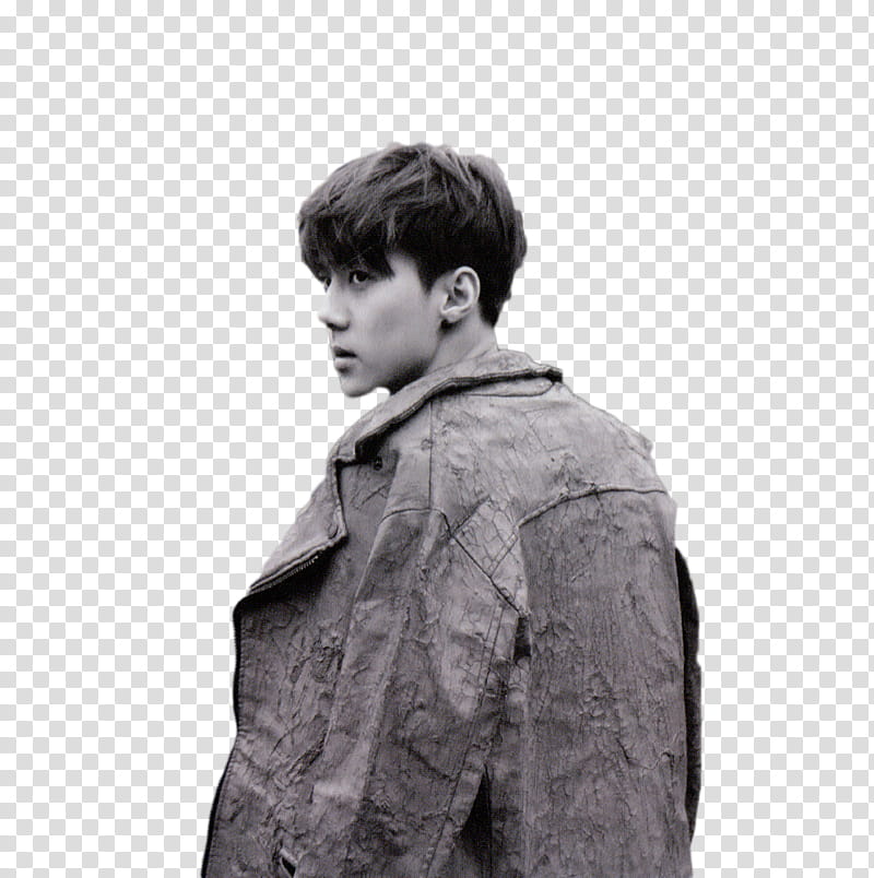 Sehun EXODUS Concept, man wearing jacket transparent background PNG clipart