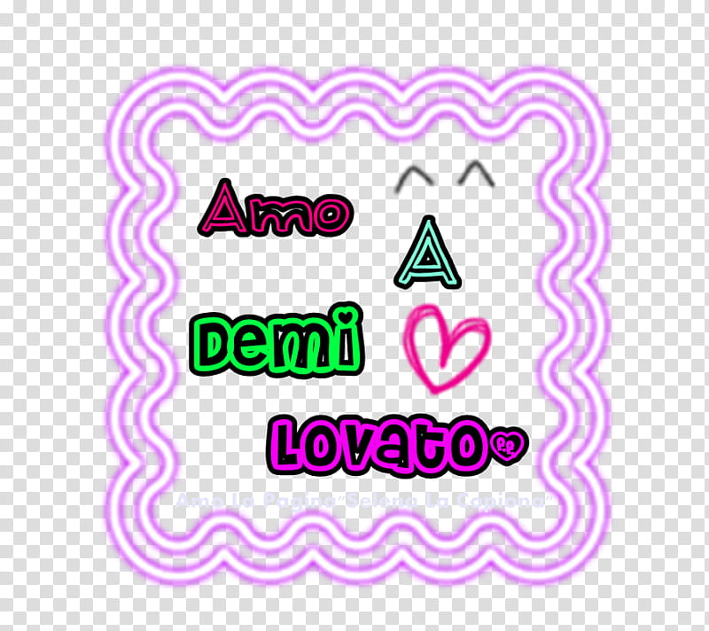 Amo a Demi Lovato transparent background PNG clipart