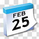 WinXP ICal, February  calendar logo transparent background PNG clipart