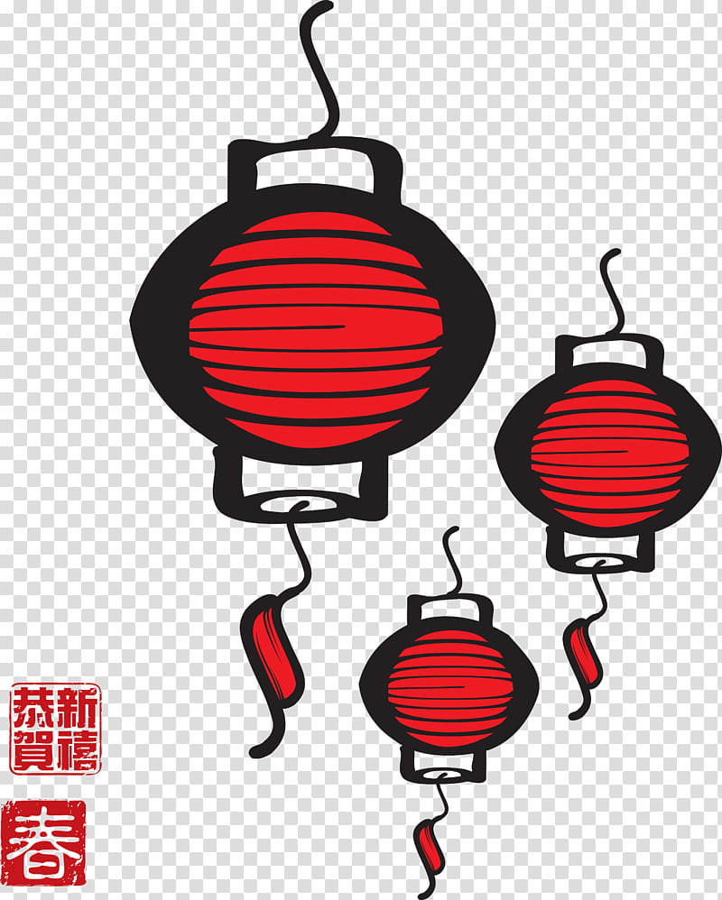 Chinese New Year Painting, Festival, Lantern, Midautumn Festival, Line transparent background PNG clipart