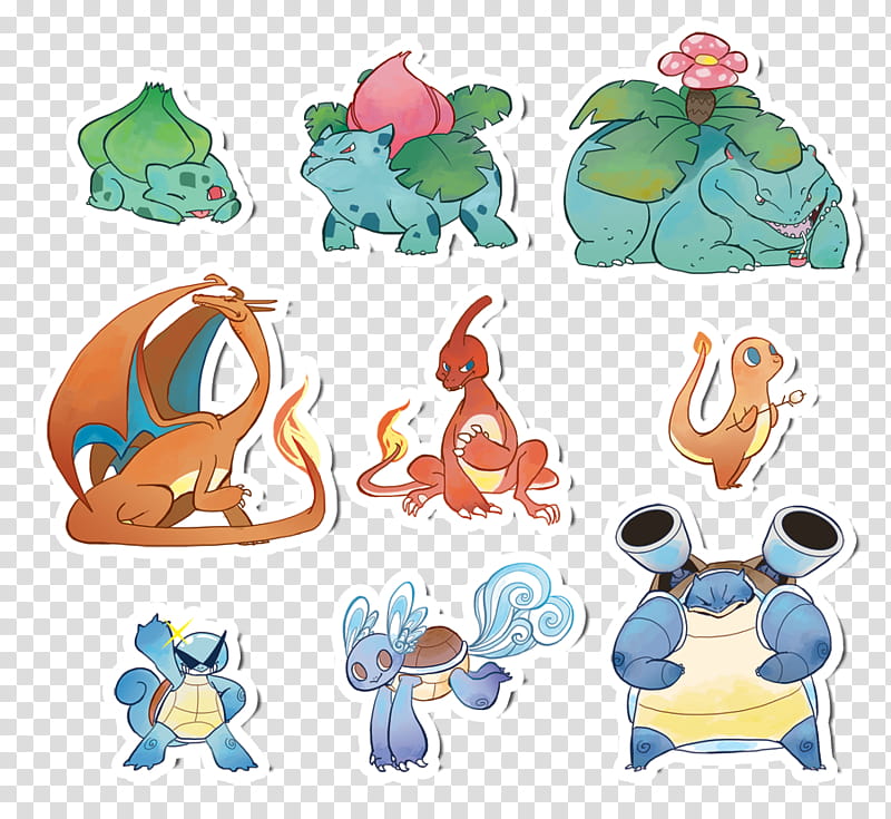 Pokemon Stickers Set , Pokemon character illustration transparent background PNG clipart