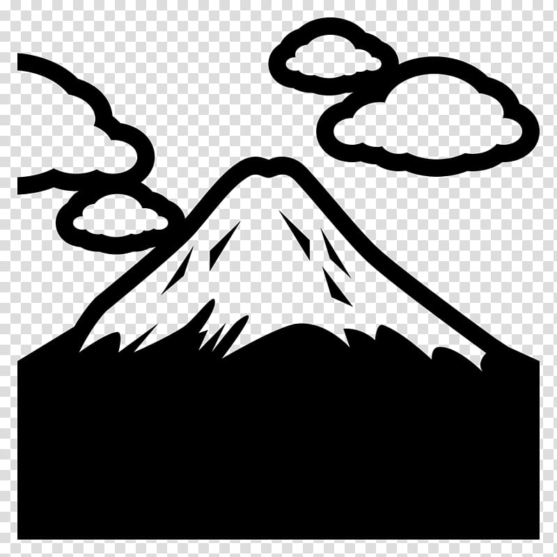 Emoji Book, Mount Fuji, Mountain, Stencil, June 8, User, Line, White transparent background PNG clipart