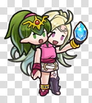 (Young) Tiki and Nowi conjoined transparent background PNG clipart