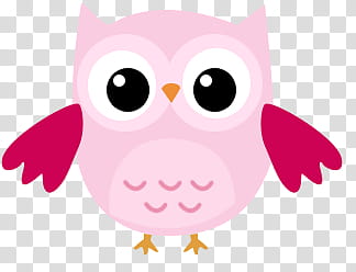 Owl y PSD, pink owl art transparent background PNG clipart