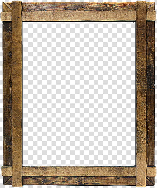 Rustic Wood Frames s, brown wooden frame art transparent background PNG clipart