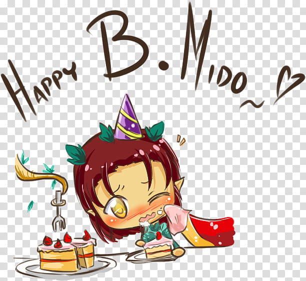 Happy Bday Mido transparent background PNG clipart