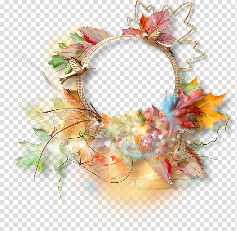 Floral Wreath Autumn Frame, Frames, Scrapbooking, Page Layout, Film Frame, Spring
, Cornice, Leaf transparent background PNG clipart