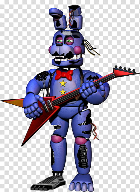 Withered Rockstar Bonnie. transparent background PNG clipart