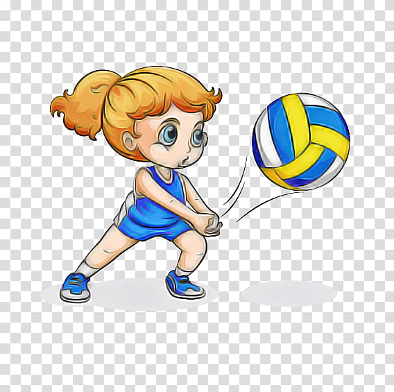 Soccer ball, Cartoon, Basketball Player, Throwing A Ball, Playing Sports, Volleyball Player, Ball Game, Sports Equipment transparent background PNG clipart