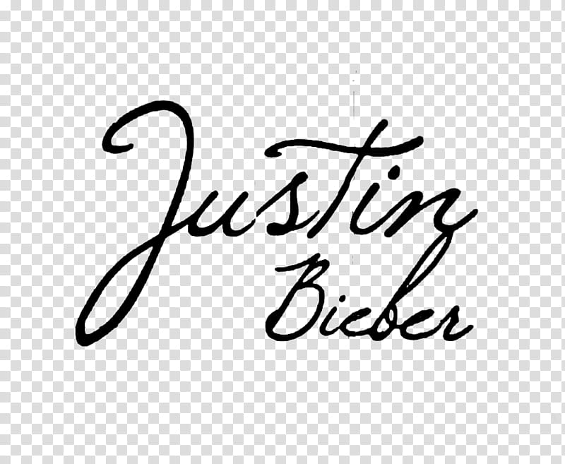 Justin Bieber signatures transparent background PNG clipart