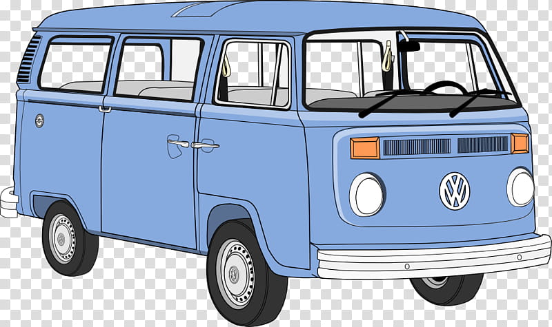 Car, Volkswagen Type 2, Van, Volkswagen Transporter, Volkswagen Westfalia Camper, Drawing, Campervans, Hippiebus transparent background PNG clipart