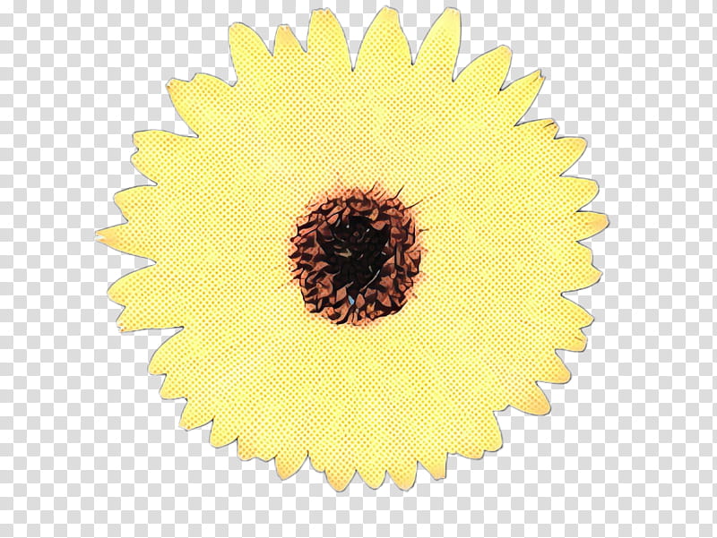 Sunflower, Pop Art, Retro, Vintage, Yellow, Gerbera, Pollen, Plant transparent background PNG clipart