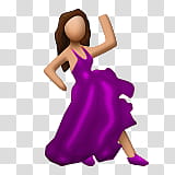 Pink Emojis , woman dancing emoji transparent background PNG clipart