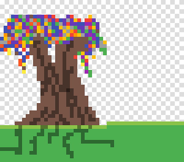 Tree Pixel Art, Drawing, User, Sprite, Game, Cartoon, Online And Offline, Editing transparent background PNG clipart