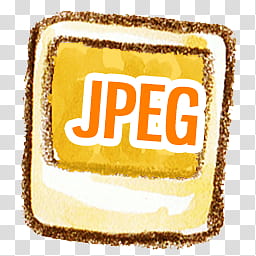 Natsu Icon Set, Natsu-JPEG, orange JPEG text transparent background PNG clipart