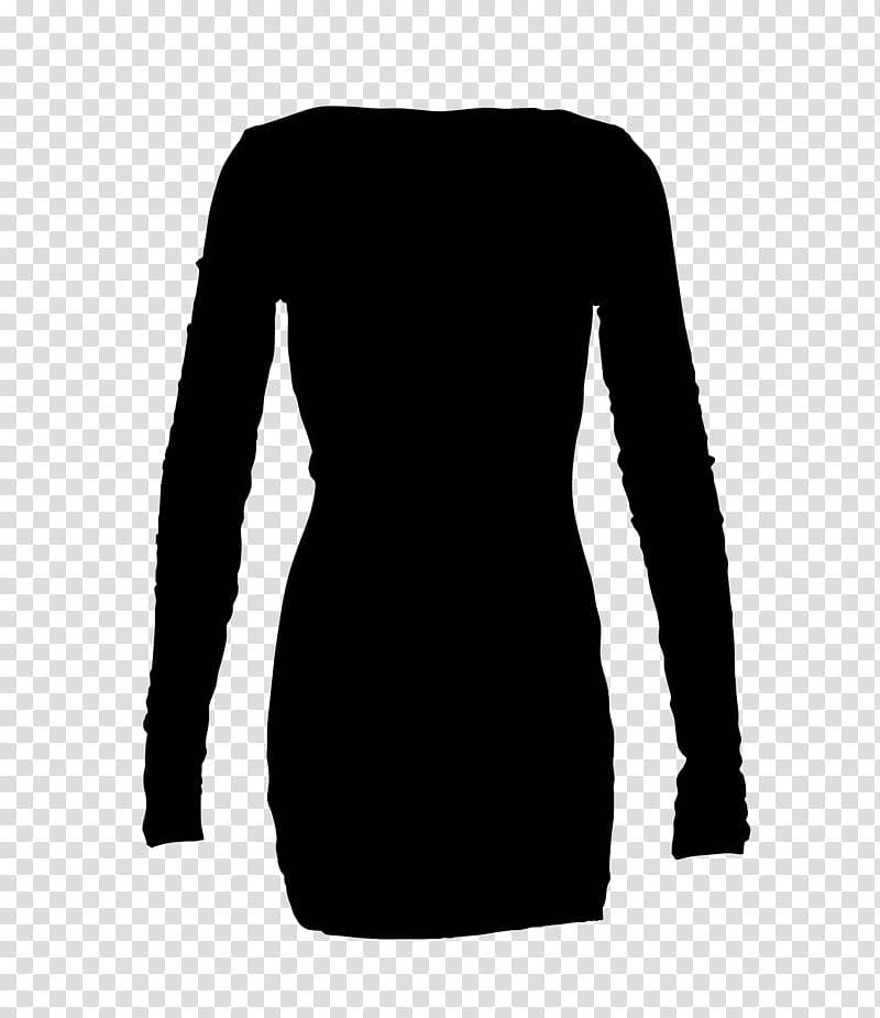Sleeve Clothing, Tshirt, Shoulder, Little Black Dress, Longsleeved Tshirt, Outerwear, Black M, Sweater transparent background PNG clipart