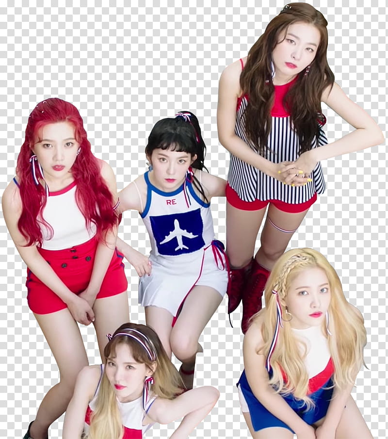 Red Velvet Red Flavor, Red Velvet members transparent background PNG clipart