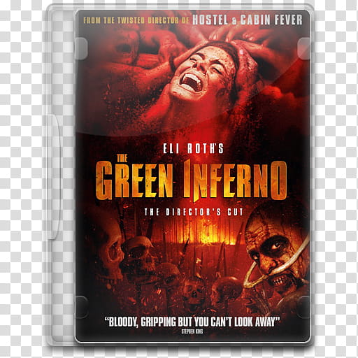 Movie Icon Mega , The Green Inferno, The Green Inferno DVD case art transparent background PNG clipart