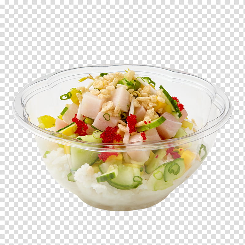 Seafood, Vegetarian Cuisine, Salad, Sushi, Poke, Vegetable, Side Dish, Garnish transparent background PNG clipart