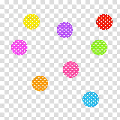 Shoujo, assorted-color dots transparent background PNG clipart
