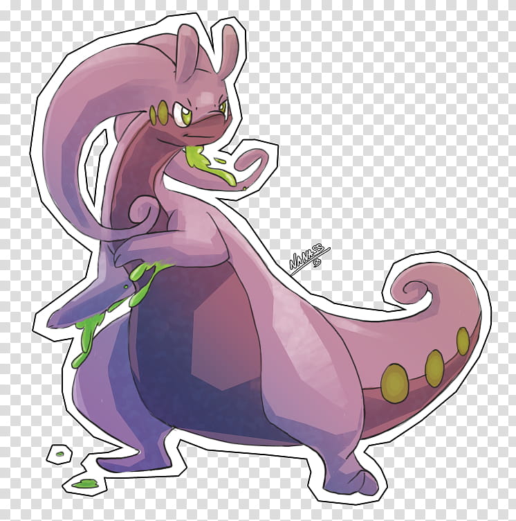 Goodra, Pokemon character transparent background PNG clipart