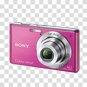 s, pink Sony Cyber-Shot camera transparent background PNG clipart