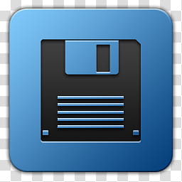 Icon , Total commander, blue and black diskette logo transparent background PNG clipart
