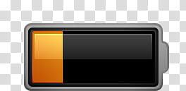 Radiance   for iPhone, black and orange battery icon transparent background PNG clipart