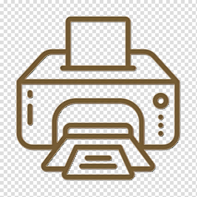 Printer icon Graphic design icon Print icon, Line, Line Art transparent background PNG clipart