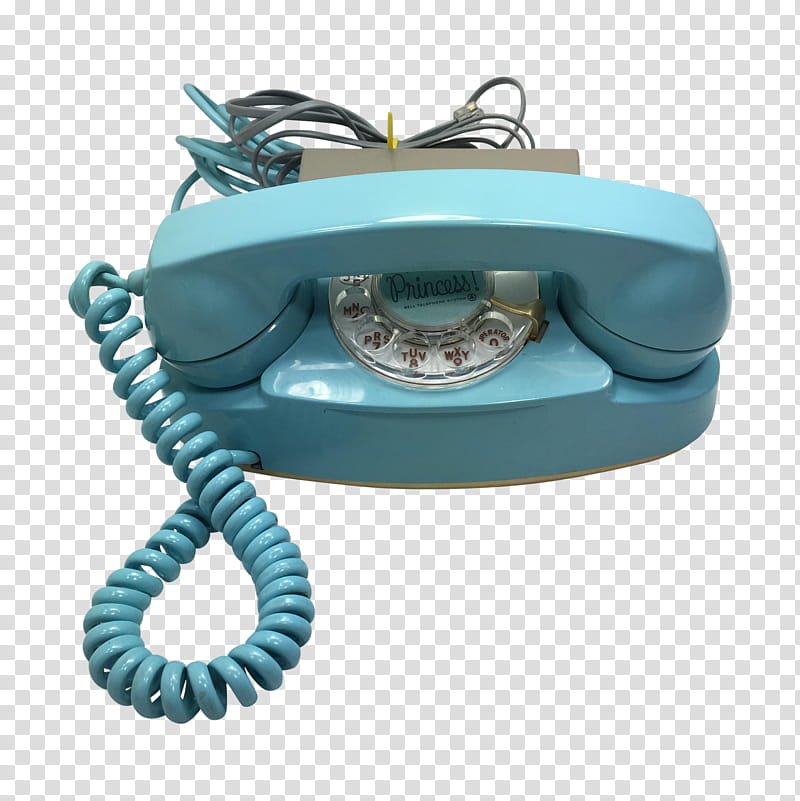 corded phone turquoise telephone transparent background PNG clipart