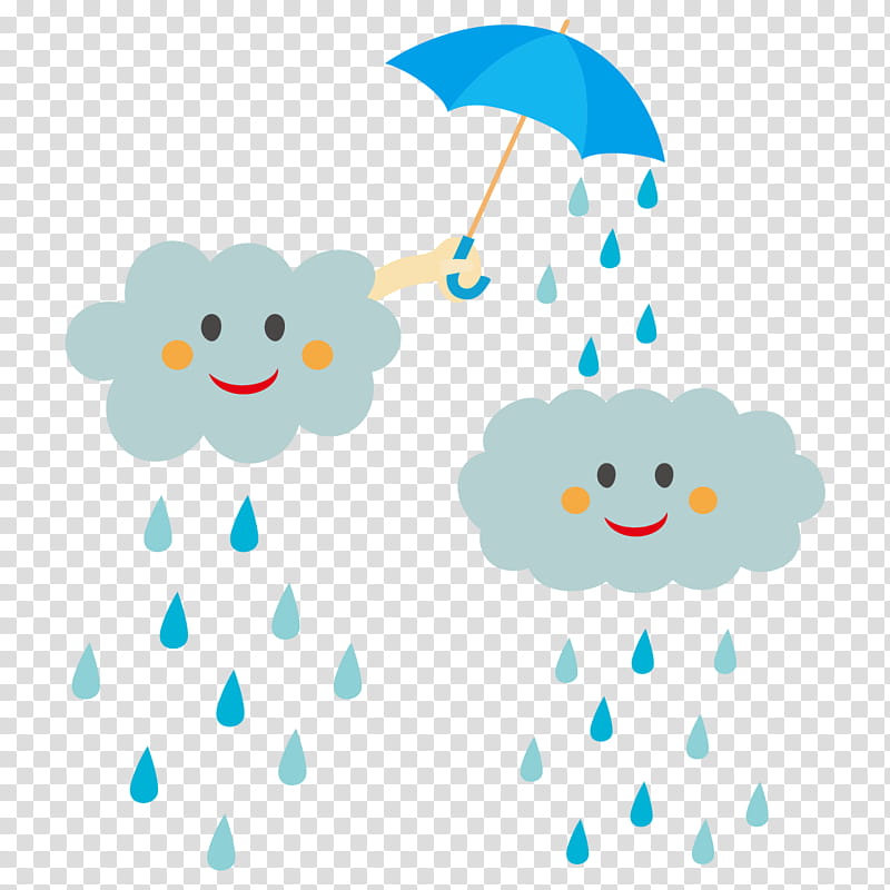 Rain Cloud, Cartoon, Weather Forecasting, Precipitation, Blue, Nose, Sky, Line transparent background PNG clipart