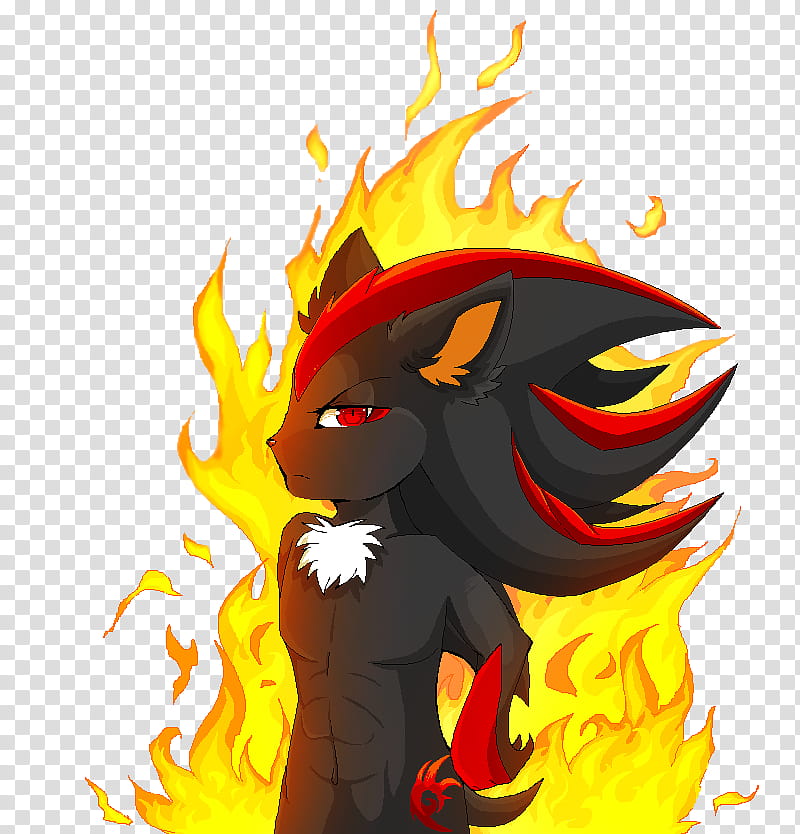 Shadow The Hedgehog, Digital Art, Drawing, Painting, 2018, Computer, Yellow, Dragon transparent background PNG clipart