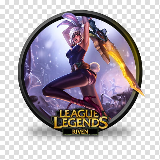 LoL icons, League of Legends Riven holding sword transparent background PNG clipart