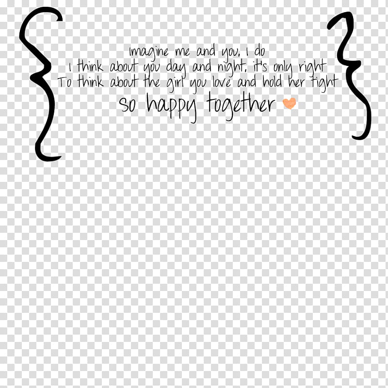, So Happy Together text transparent background PNG clipart