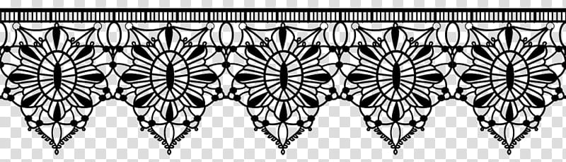 lace brushes, black frame transparent background PNG clipart
