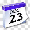 WinXP ICal, December  calendar art transparent background PNG clipart