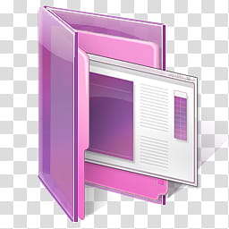 Vista Style RTM Pink Icon, explorer folder rtm transparent background PNG clipart