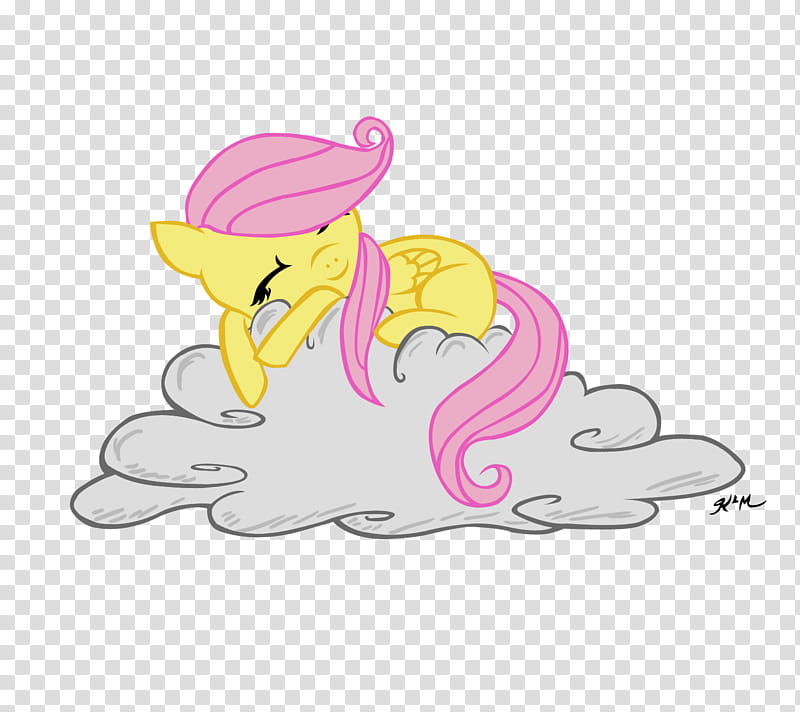 Filly Fluttershy Cloud Nap, My Little Pony transparent background PNG clipart
