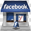 Facebook Shop Icon, Facebook store illustration transparent background PNG clipart