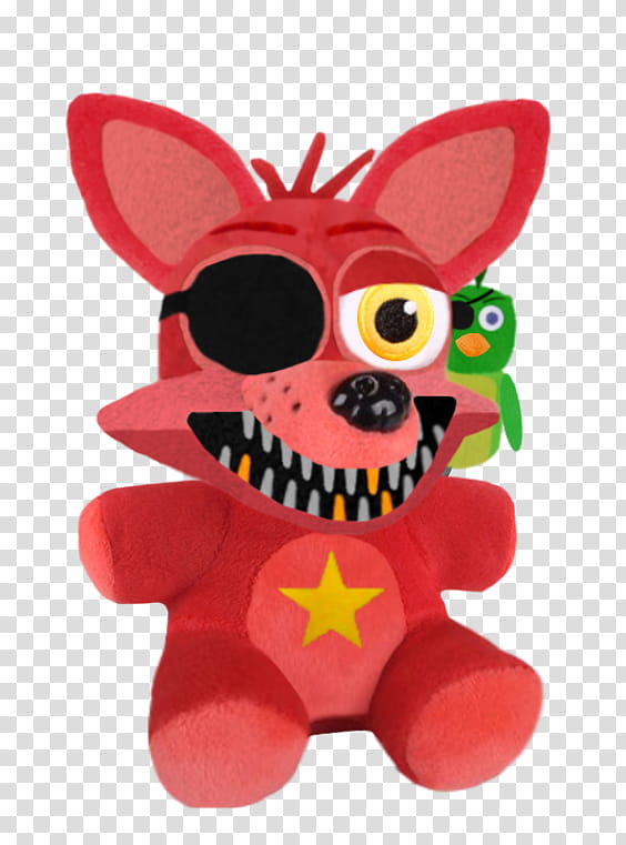 FNaF  Rockstar Foxy Plush with Parrot (Edit) transparent background PNG clipart