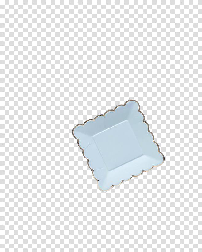, square scalloped edge saucer transparent background PNG clipart