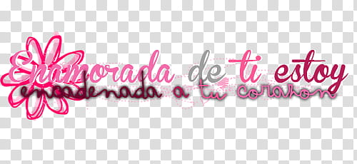 Textos Vol , enmorada de ti estoy text overlay transparent background PNG clipart