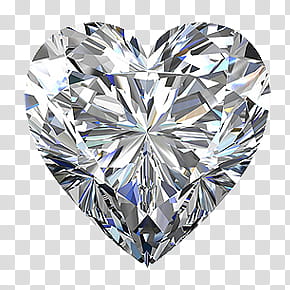 Gemstones, crystal heart transparent background PNG clipart