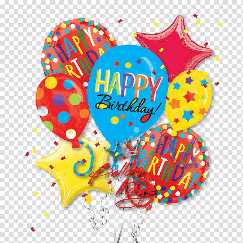 Happy Birthday Balloons, Birthday
, Happy Birthday Balloons Card, Round Foil Balloon, Round Foil Helium Balloon, Ballons , Party, Flower Bouquet transparent background PNG clipart