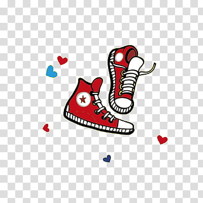 red-and-white high-top sneakers illustration transparent background PNG clipart