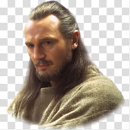 STAR WARS Characters and Droids Alpha Icons , Qui-Gon Jinn transparent background PNG clipart