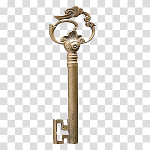 gold skeleton key transparent background PNG clipart