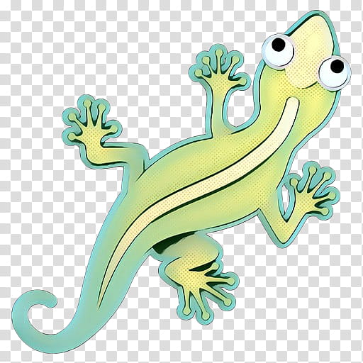cartoon green lizard animal figure gecko, Pop Art, Retro, Vintage, Cartoon, Reptile, Scaled Reptile transparent background PNG clipart