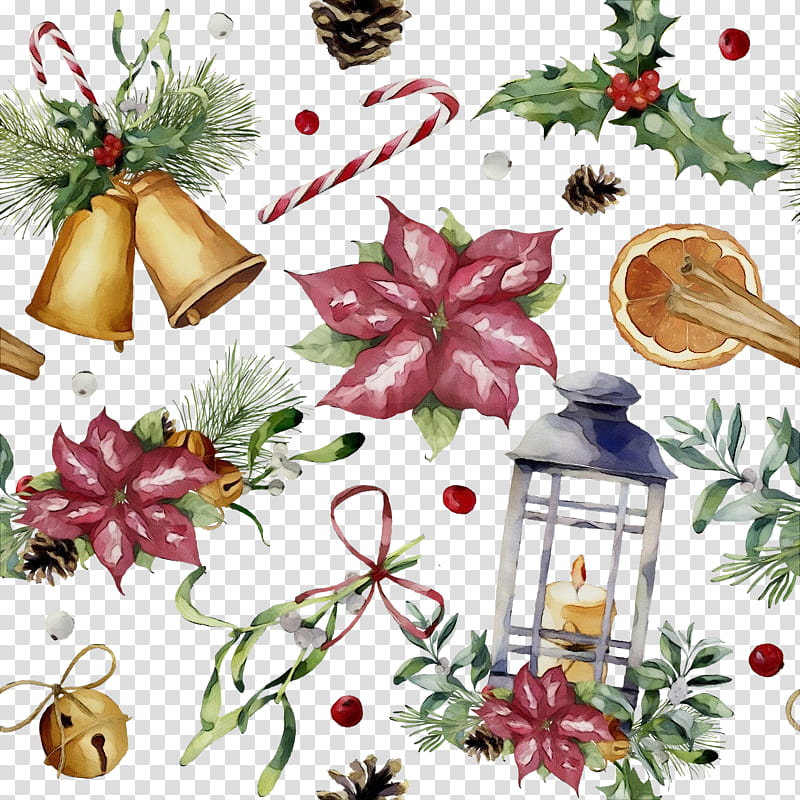 Watercolor Christmas Tree, Paint, Wet Ink, Christmas Day, Watercolor Painting, Christmas Ornament, Viscum Album, Mistletoe transparent background PNG clipart