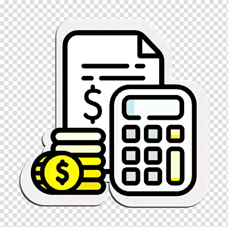 Budget icon Finance icon Cost icon, Line transparent background PNG clipart